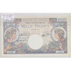 1000 Francs Commerce et Industrie - 24.10.1940 - TTB+