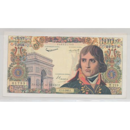 Billet - 100NF Bonaparte - 7.02.1963 - TTB+