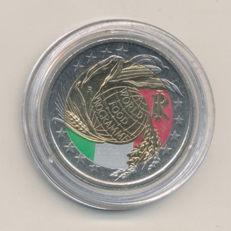 2 Euro couleur - Italie 2004 - programme mondial alimentaire