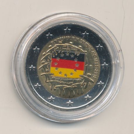  2 Euro couleur -  Allemagne 2015 - Drapeau