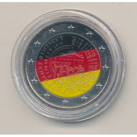  2 Euro couleur -  Allemagne 2015 - 25ème anniversaire de la réunification allemande