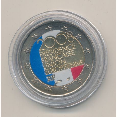 2 Euro couleur -  France 2008 - Présidence union européenne