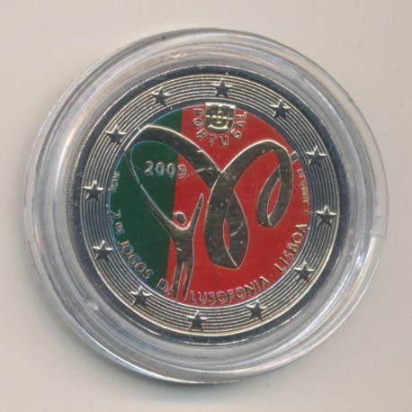 2 Euro couleur - Portugal 2009 - 2e jeux Lusophonie