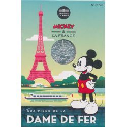 10 Euro 2018 - Mickey et la France - Tour eiffel - N°1 - argent