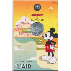 10 Euro 2018 - Mickey et la France - Libre comme l'air - N°2 - argent