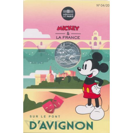 10 Euro 2018 - Mickey et la France - Sur le pont d'Avignon - N°4 - argent