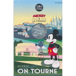 10 Euro 2018 - Mickey et la France - Silence on tourne - N°6 - argent