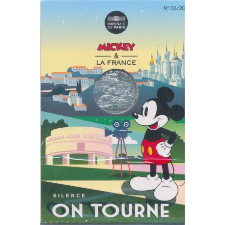 10 Euro 2018 - Mickey et la France - Silence on tourne - N°6 - argent