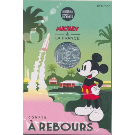 10 Euro 2018 - Mickey et la France - Compte à rebours - N°7 - argent