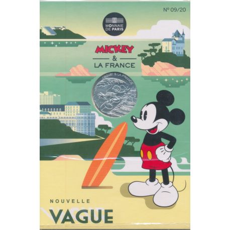 10 Euro 2018 - Mickey et la France - Nouvelle vague - N°9 - argent