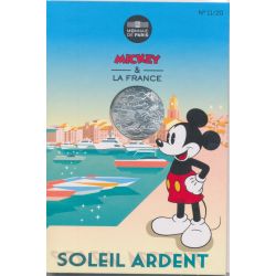 10 Euro 2018 - Mickey et la France - Soleil ardent - N°11 - argent