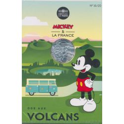 10 Euro 2018 - Mickey et la France - Ode aux volcans - N°16/20 - argent