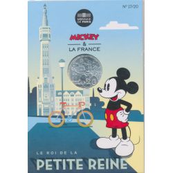 10 Euro 2018 - Mickey et la France - Le roi de la petite reine - N°17/20 - argent