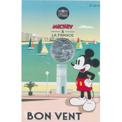 10 Euro 2018 - Mickey et la France - Bon vent - N°18/20 - argent