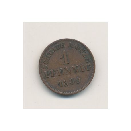 Allemagne - Hesse Darmstadt - 1 pfennig - 1869