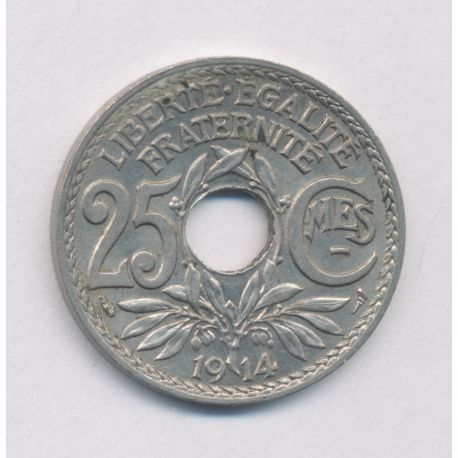 25 centimes Lindauer - 1914 souligné - TTB