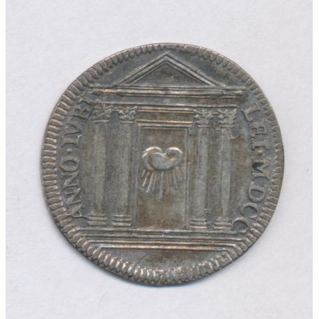 Vatican - 1 Giulio 1700 - Innocent XII - argent - TB+/TTB