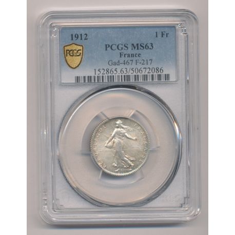 1 Franc Semeuse - 1912 - MS63