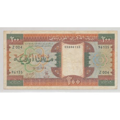 Mauritanie - 200 Ouguiya - 1974 - TB