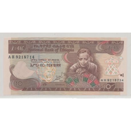 Ethiopie - 10 Birr - 1997 - Neuf