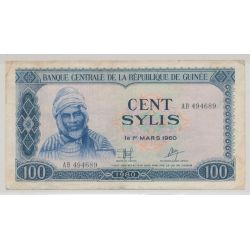 Guinée - 100 Sylis - 1.3.1960 - TTB