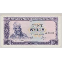 Guinée - 100 Sylis - 1.3.1960 - Neuf