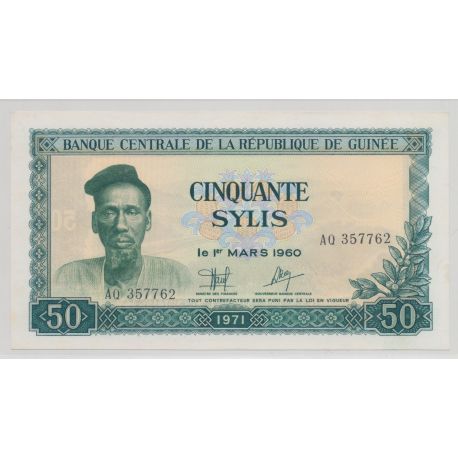 Guinée - 50 Sylis - 1971 - Neuf