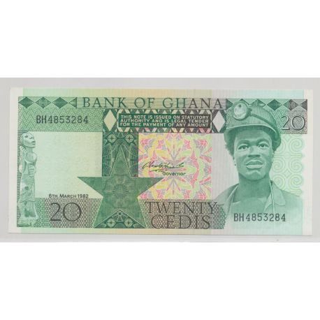 Ghana - 20 cedis - 6.03.1982 - NEUF