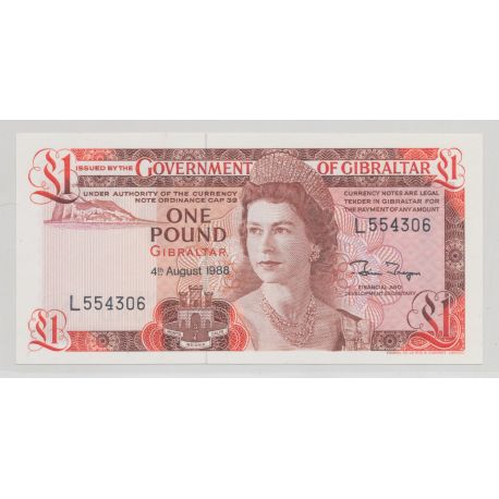 Gibraltar - 1 Pound - 4.08.1988 - Neuf