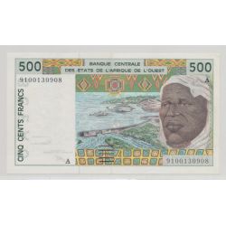 Afrique de l'ouest - 500 Francs - A Cote d'ivoire - SPL