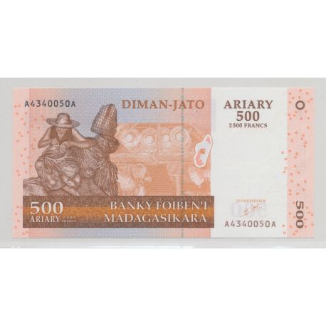 Madagascar - 2500 Francs-500 Ariary - 2004 - Neuf