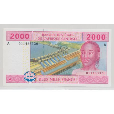 Afrique Centrale - 2000 Francs 2002 - A Gabon - Neuf