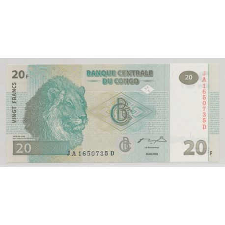 Congo - 20 Francs - 30.06.2003 - Neuf