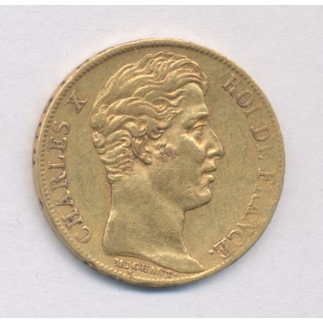 Charles X - 20 Francs Or - 1825 A Paris - TTB