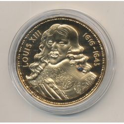 Médaille - Louis XIII - Collection Rois de France - vermeil 