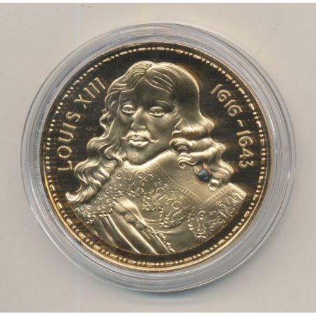 Médaille - Louis XIII - Collection Rois de France - vermeil 