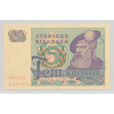 Suède - 5 Kronor 1981 CX - Neuf