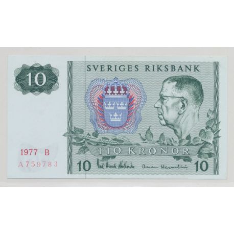 Suède - 10 Kronor 1977 B - Neuf