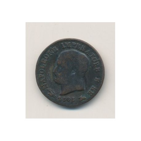 Italie - centesimo 1808 V - Napoleon empereur