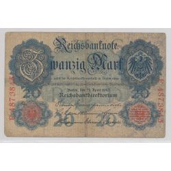 Allemagne - 20 Mark 1910 - TB+