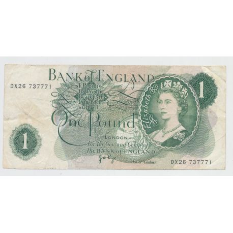 Angleterre - 1 Pound Elisabeth II - TB/TTB