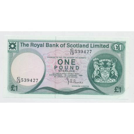 Ecosse - 1 Pound 1981 - Neuf