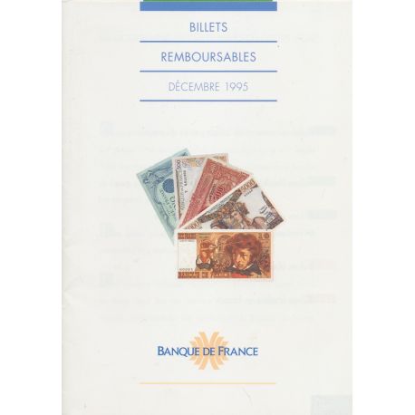 Livret - Billets remboursables - Banque de France - 1995