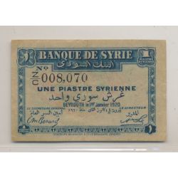 Syrie - 1 Piastre 1920 - TTB