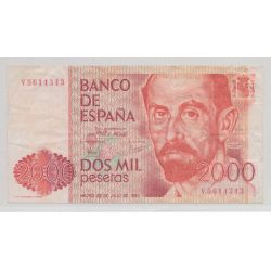 Espagne - 2000 Pesetas 1980 - TTB