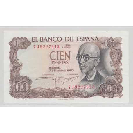Espagne - 100 Pesetas 1970 - SUP