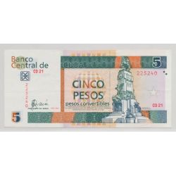 Cuba - 5 Pesos 2007 - TTB+