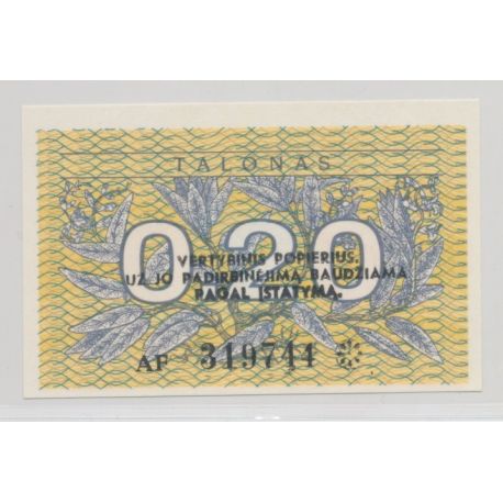 Lituanie - 0,20 Talonas 1991 - Neuf