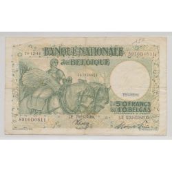 Belgique - 50 Francs-10 Belgas - 28.12.1944 - TTB