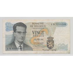 Belgique - 20 Francs - 15.06.1964 - TTB